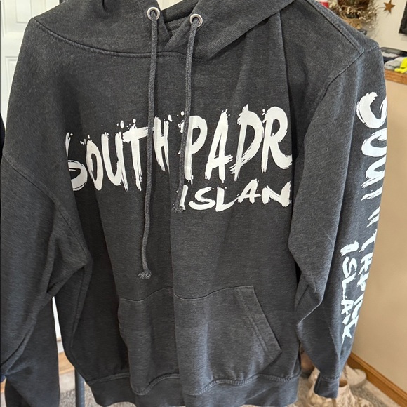 South Padre Island Gray Hoodie - Picture 1 of 7